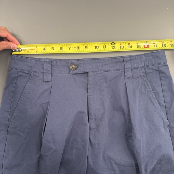 A.P.C. Renato Men's Pleated Size 52 US Size (36x28) Navy Blue Cotton Trousers - Picture 6 of 9